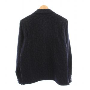 CRIMIE THE CRIMIE シャツ 長袖 ヒョウ柄 レオパード M L ネイビー CR1-02L5-SL11