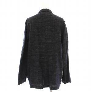 MidiUmi セットアップ 上下 ジャケット パンツ リネン混 2 黒 グレー /YM