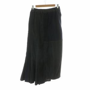 デニムスカート フレア ロング M ブラック ネイビー GF-S60-172 /NQ