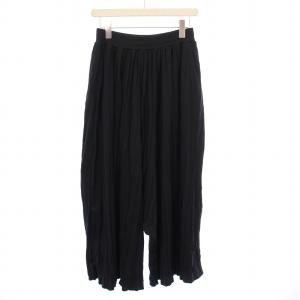 ライトPEワッシャーパンツ サルエルパンツ イージー ウエストゴム ストレッチ M 黒 ブラック ZU23JF017