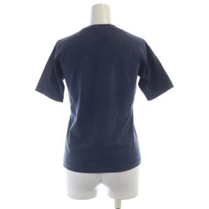 STUSSY 90s Tシャツ カットソー プリント クルーネック 半袖 M 紺 ネイビー /RO