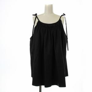 キャミソール シャーリング ギャザー F 黒 ブラック 21MMSBL10 /OR