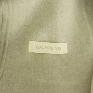 GALERIE VIE ウールダブルフェイス フーデッドコート 36 ライトグレー /MY OS