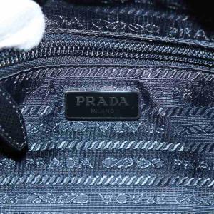 PRADA トライアングルロゴ 三角プレート ポーチ ストラップ ナイロン ブラック 1NE393