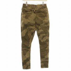 KAPITAL ピエロパンツ サルエル スキニー 総柄 S カーキ K1402LP174 /KU