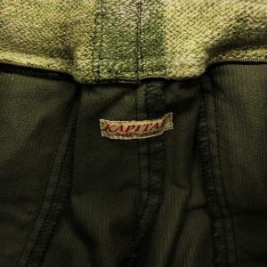 KAPITAL シモキタ GOGOパンツ イージーパンツ テーパード コーデュロイ S カーキ L180LP168 /KU