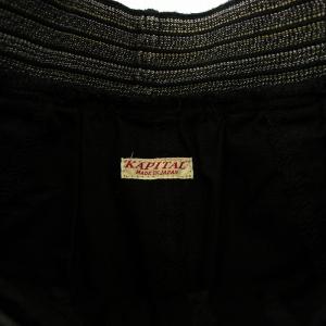 KAPITAL OX シモキタ ラップパンツ サルエルイージーパンツ クロップド M 黒 ブラック K1805LP214