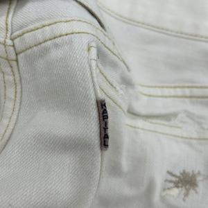 KAPITAL BORO デニムパンツ ダメージ加工 32 ホワイト
