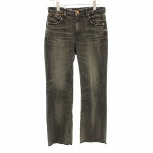MARMALADE MIDRISE デニムパンツ フレアカットジーンズ ジップフライ カットオフ 25
