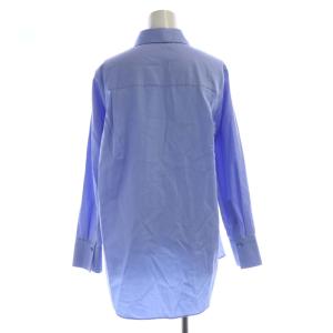 iCB 23AW コットンサテンシャーティング シャツ ブラウス 長袖 4 ライトブルー BLCYSA0310