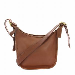 オールドコーチ マシュー ショルダーバッグ レザー ロゴチャーム 茶 ブラウン 9950 /YT