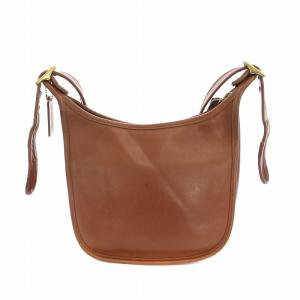 COACH オールドコーチ マシュー ショルダーバッグ レザー ロゴチャーム 茶 ブラウン 9950 /YT