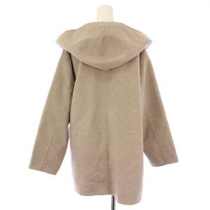SLOBE IENA HAMILTON ダブルフェイスウールショートコート アウター フード ウール 36 グレージュ 22020912406040