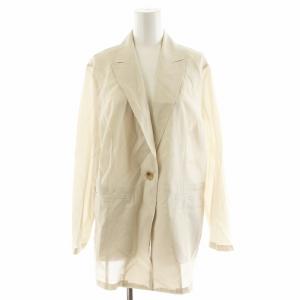 24SS シアーマットクロスジャケット テーラードジャケット シースルー 38 ベージュ JKWOCM0505