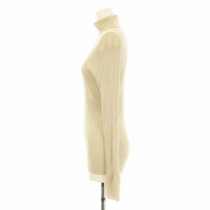 23区 24AW シアーラメタートル ニット 長袖 リブニット セーター ラメ糸 38 ゴールドカラー KRWOCA0362