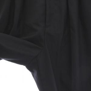 23区 24AW ナチュラルストレッチサキソニー タック ワイドパンツ 38 ダークネイビー PRWOCW0414