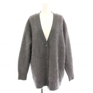 23AW フォックスカシミヤ カーディガン ニット Vネック 長袖 S グレー KRCYSW0506 /YM