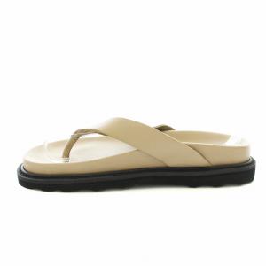 caminando THONG SLIDES トングサンダル レザー 7 24cm グレージュ 2216W /KU