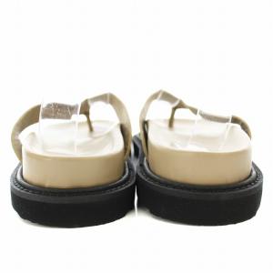 caminando THONG SLIDES トングサンダル レザー 7 24cm グレージュ 2216W /KU