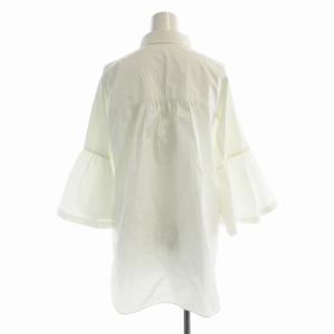 NOBLE シャツ ブラウス 五分袖 白 ホワイト 22050240603010 /EE