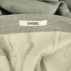SNIDEL 23AW バリエワイドラップパンツ 裏起毛 スウェット 0 グレー /MY OS