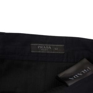 PRADA スラックス テーパードパンツ 52 ネイビー SPG29 /KH
