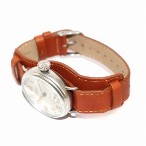 TIMEX MIDGET 100周年復刻日本企画モデル 腕時計 クオーツ レザーバンド シルバーカラー ブラウン TW2R45000