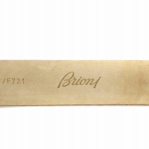 BRIONI ベルト パイソン型押し レザー 115 ベージュ
