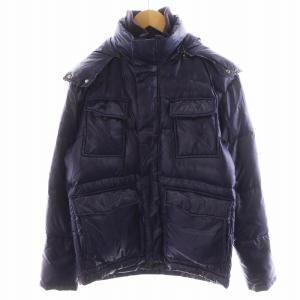 ダウンジャケット フード ファー ナイロン アウター M 紫 パープル PP-PN-64194 /AN10