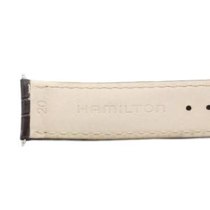 Hamilton ジャズマスタービューマチック 純正ベルト レザー 茶 ブラウン H600325100 /AN6