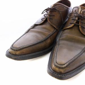 DOLCE&GABBANA ビジネスシューズ スクエアトゥ レザー 7 茶 /TK