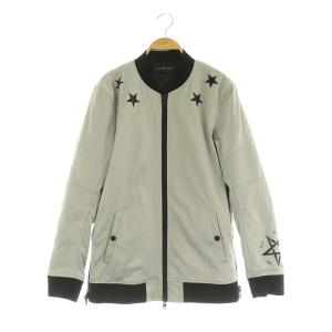スタープリントボンバージャケット ブルゾン ジップアップ 2 グレー /MY OS