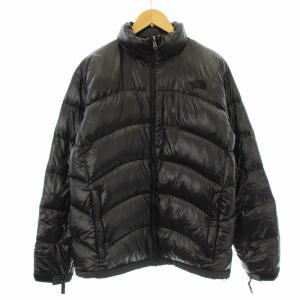 ACONCAGUA JACKET アコンカグア ダウンジャケット ジップアップ ナイロン ロゴ刺繍 XL