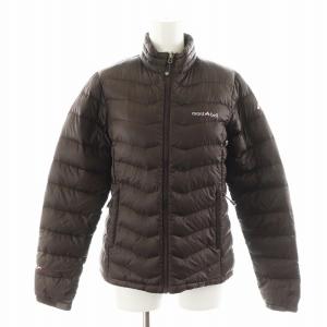 ダウンジャケット ロゴ ナイロン アウター S 茶 ブラウン MX3WG12W072 /AN16