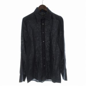 バンダナプリント シャツ シルク100％ 54 ブラック（2024/11/22