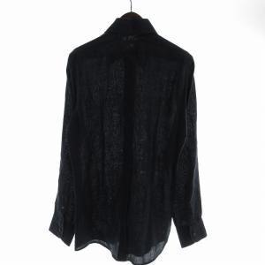 DOLCE&GABBANA リネンシャツ カジュアルシャツ 長袖 39 紺 ネイビー ZSR26U4AY /EE