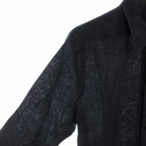 DOLCE&GABBANA リネンシャツ カジュアルシャツ 長袖 39 紺 ネイビー ZSR26U4AY /EE