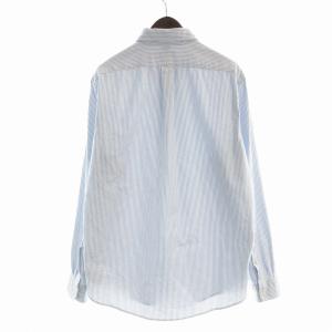 POLO RALPH LAUREN カジュアルシャツ 長袖 ストライプ ロゴ L 青 ブルー 41381 /EE