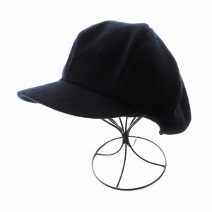 ×GDC キャスケット 帽子 カシミヤ混 L 紺 ネイビー AKI01060 /EE