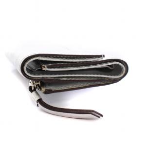 J&M DAVIDSON 三つ折り 財布 コンパクト ミニ ウォレット シルバー /YM