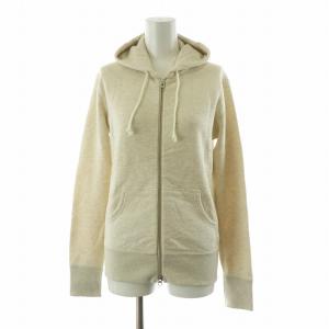 タグ付き ジップアップパーカー  ジャケット スウェット フーディー S アイボリー /NQ