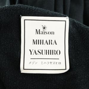 MIHARA YASUHIRO スウェットパンツ ワイドパンツ イージーパンツ コットン 38 紺 ネイビー 黒 ブラック 82522103