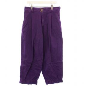 製品染めチノクロス WIDE PANTS ワイドパンツ 2 紫 22SCM-P12116 /KH