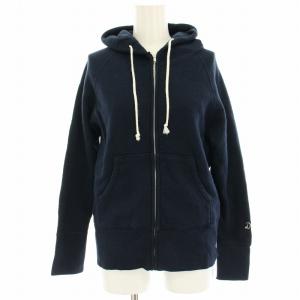 吊り裏毛ライトパーカー スウェット ジップアップ 長袖 3 紺 ネイビー 085-11301 /HN