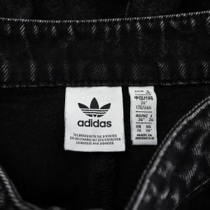 adidas Originals モントリオール デニムジーンズ ワイドパンツ ロゴ 26 黒 ブラック IT7271 /AN44