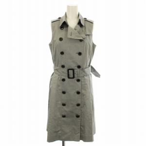 ノースリーブ ワンピース B1J24-164-07 ひざ丈 ベルト 38 グレー /G