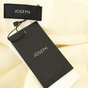 JOSEPH パンツ スラックス ワイド タック 36 白 オフホワイト /G