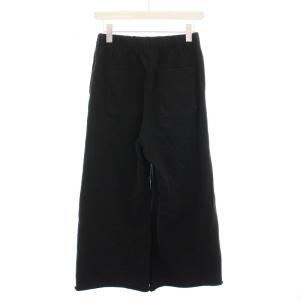 Spick&Span 24SS スウェットルーズパンツ ワイド 36 黒 24030200800110 /YM