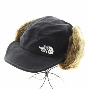 フロンティアキャップ フライトキャップ 帽子 ロゴ M ベージュ 黒 ブラック NN41708 /AN10