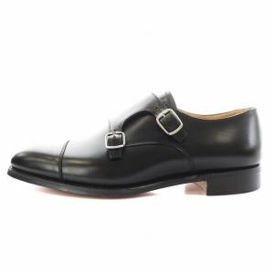 PAUL SMITH ドレスシューズ ビジネスシューズ モンクストラップ レザー 8.5 黒 ブラック POD6786 /AN19